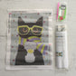 Kit pinta con diamantes 30 x 40 cm - Gatito con bufanda
