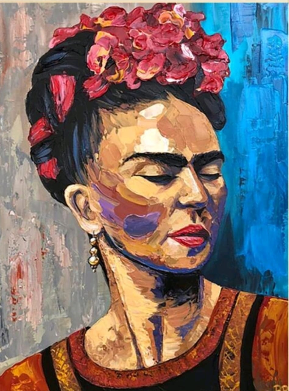 Kit pinta con diamantes 30 x 40 cm - Frida Khalo