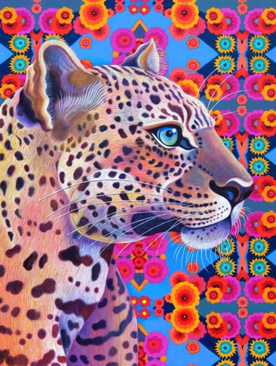 Kit pinta con diamantes 30 x 40 cm - Leopardo