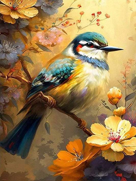 Kit pinta con diamantes 30 x 40 cm - Pájaro