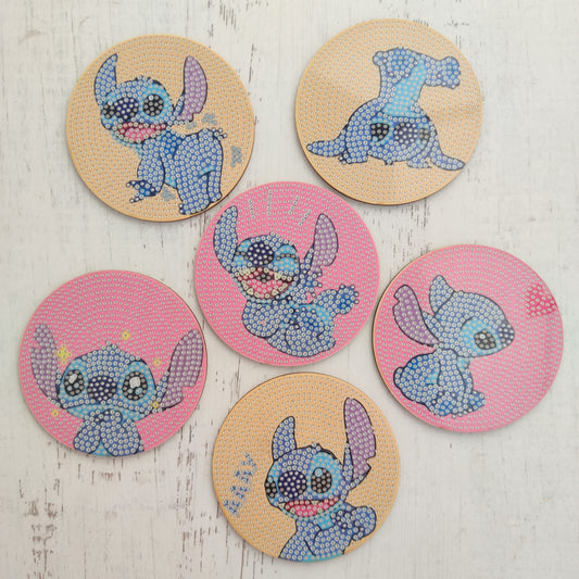Kit posavasos pinta con diamantes - Stitch