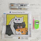 Kit pinta con diamantes 30x30 cm - Gatitos