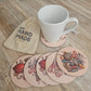 Kit posavasos Tabita "LOVE HANDMADE"