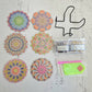 Kit posavasos pinta con diamantes -mandala