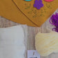 Kit corazón Mostaza bordado Ayacuchano