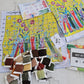 Kit punto cruz -Libros floreados