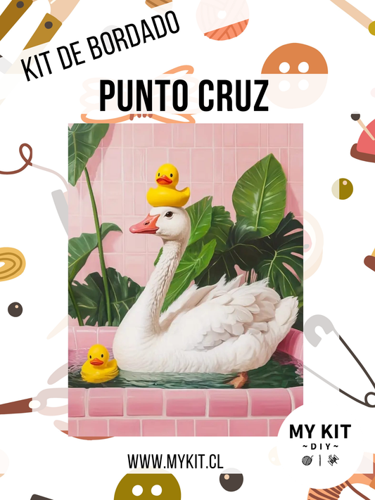 Kit punto cruz - Cisne