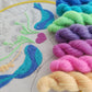Kit 7 trenzas crewel teñidas a mano