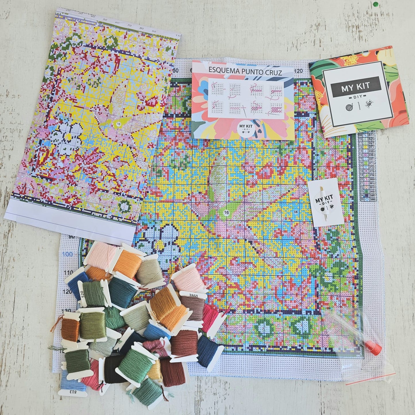 Kit punto cruz - Colibrí