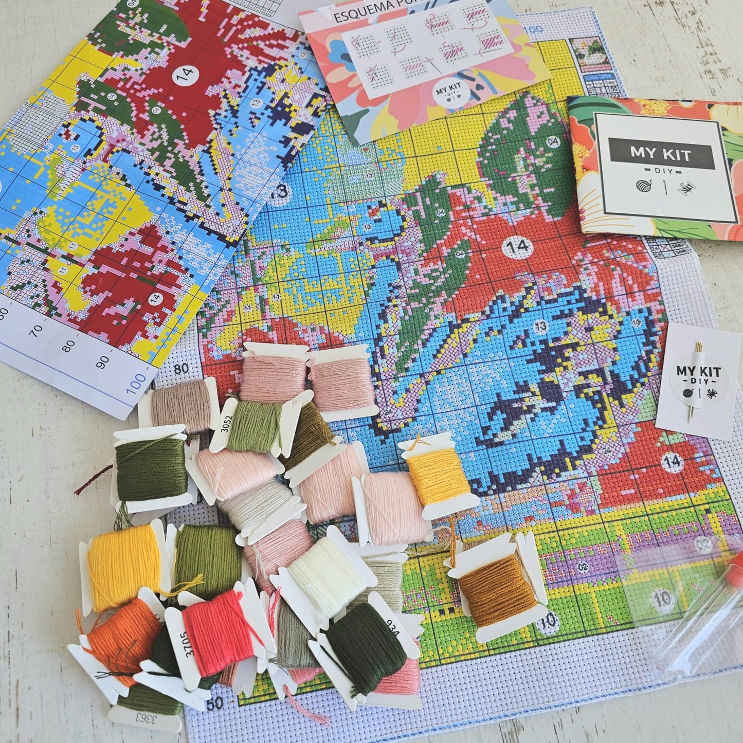 Kit punto cruz - Cisne