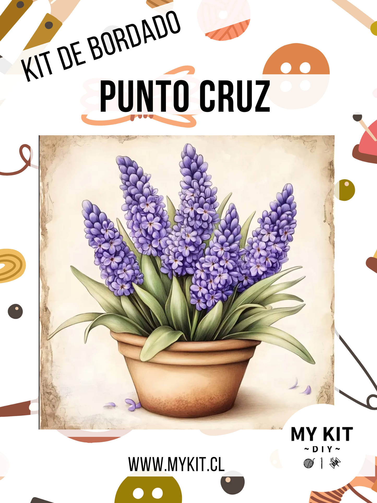 Kit punto cruz - Lavanda