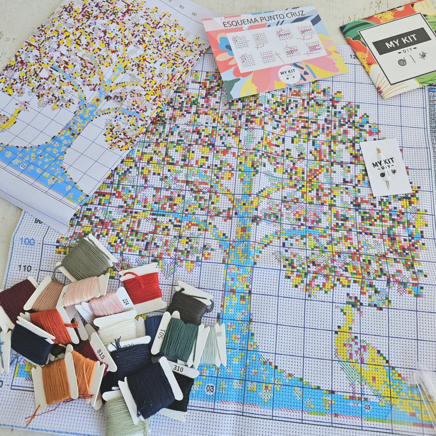 Kit punto cruz - Árbol de la vida