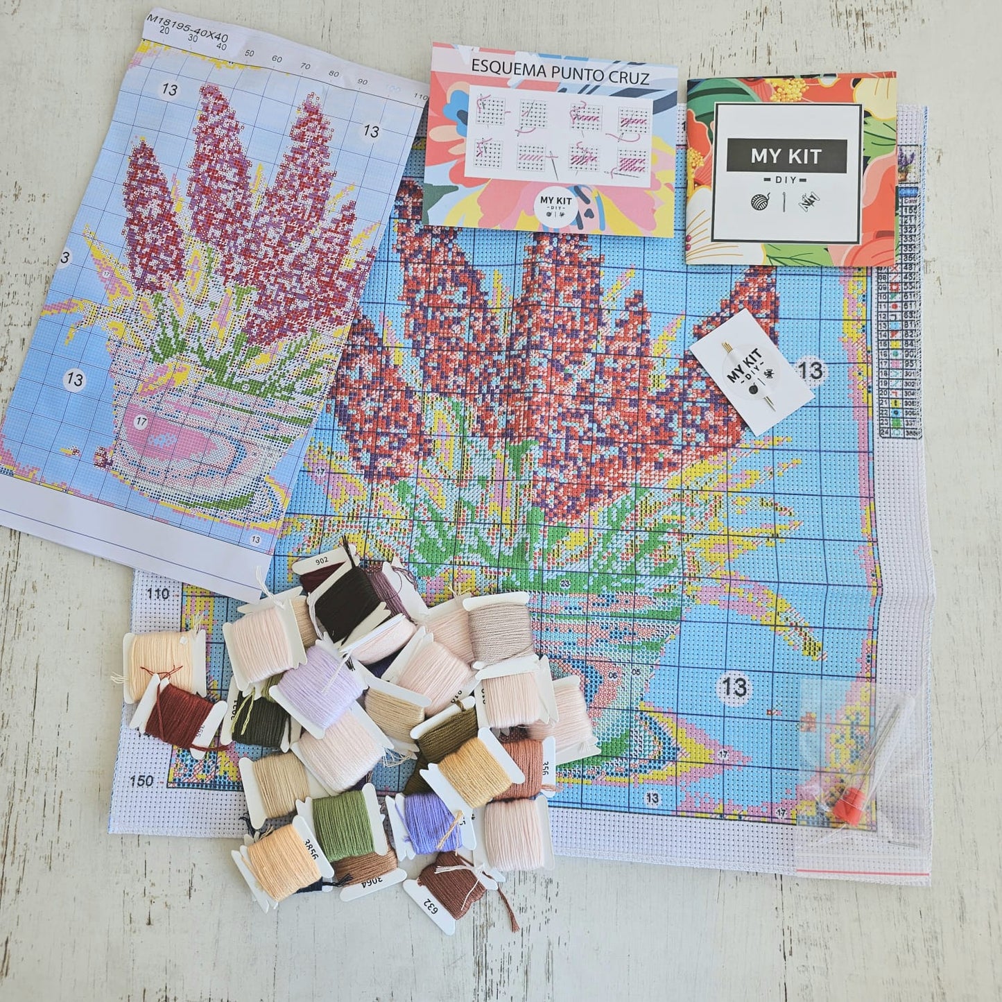 Kit punto cruz - Lavanda