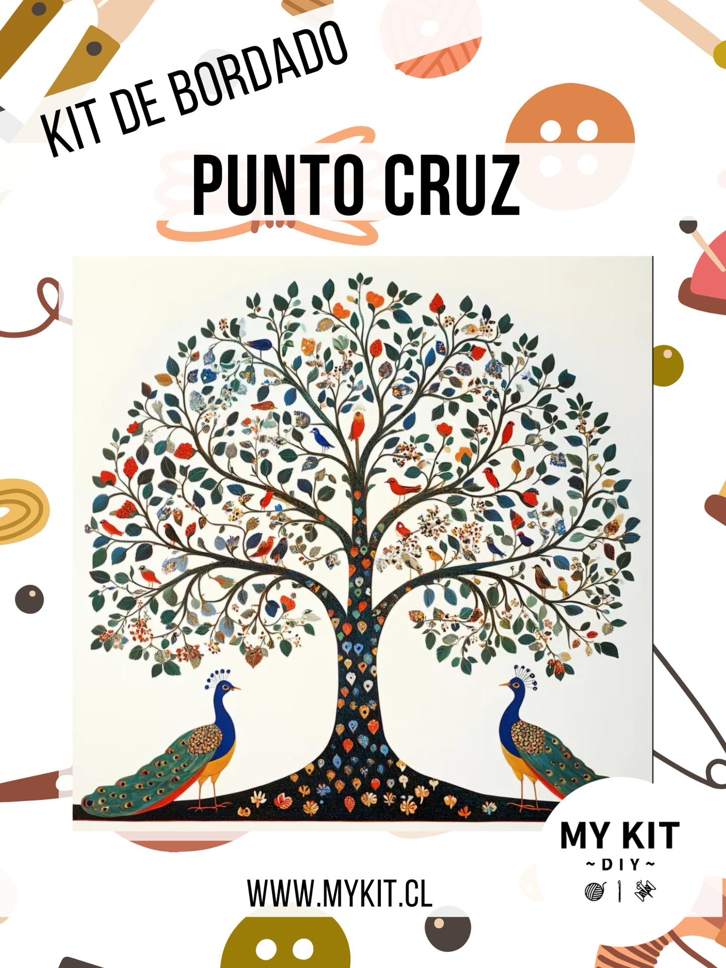 Kit punto cruz - Árbol de la vida