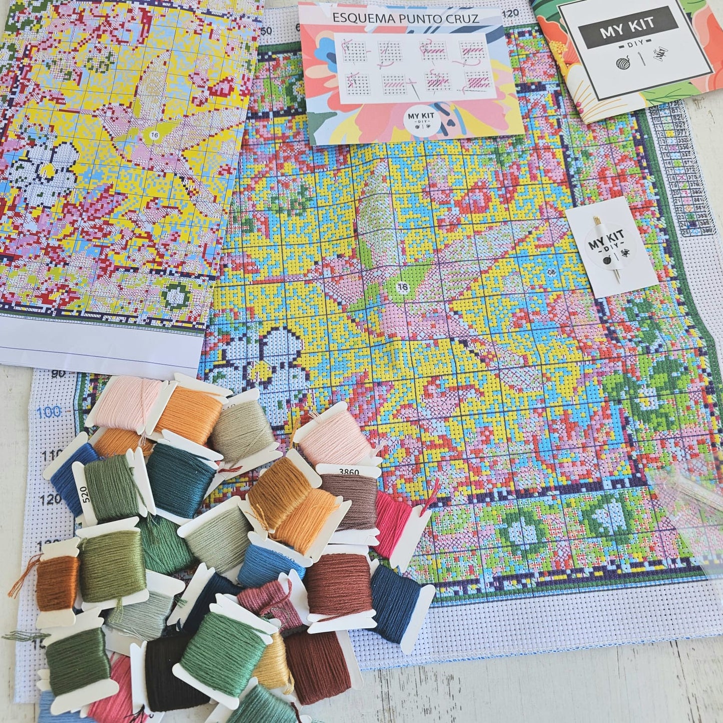 Kit punto cruz - Colibrí