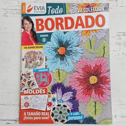 Revista de bordado flores y tenango