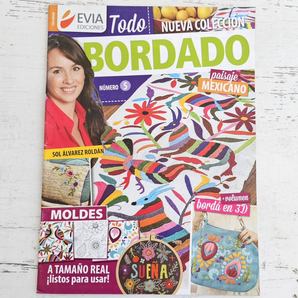 Revista de bordado paisaje mexicano