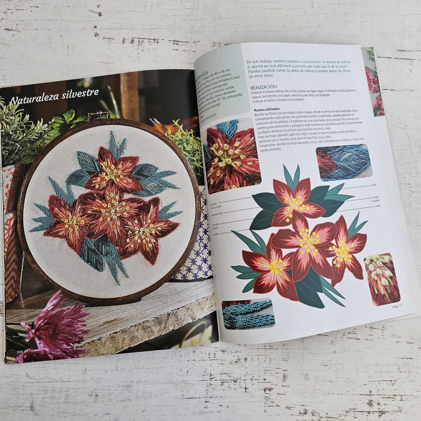 Revista de bordado Flores