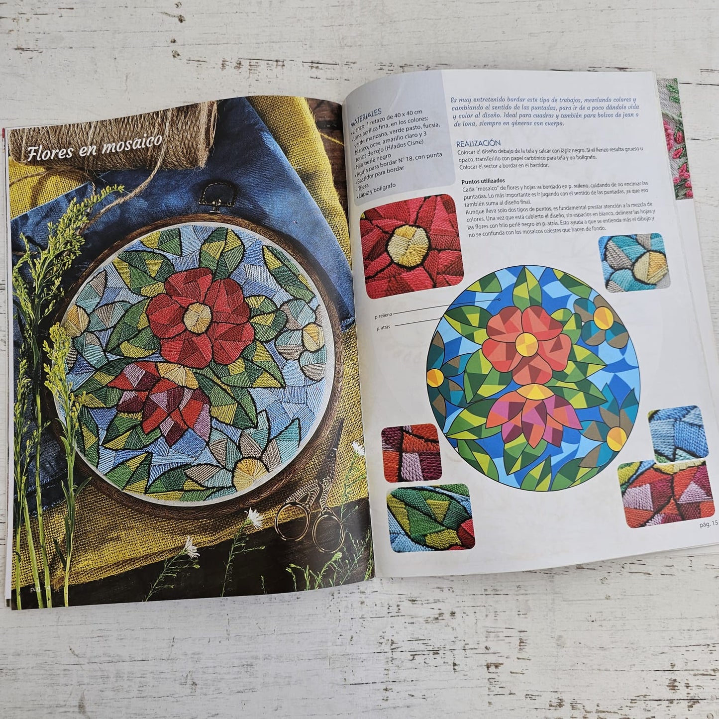 Revista de bordado Flores