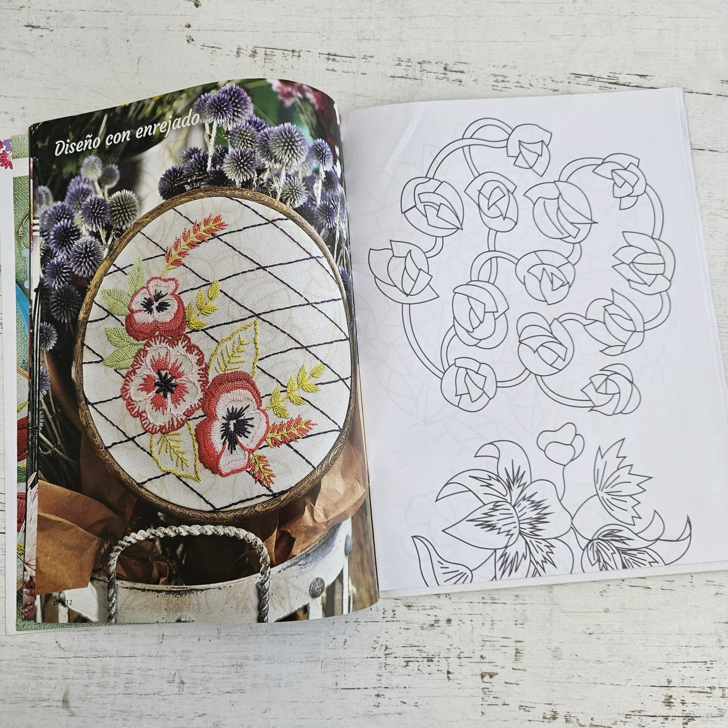 Revista de bordado Flores