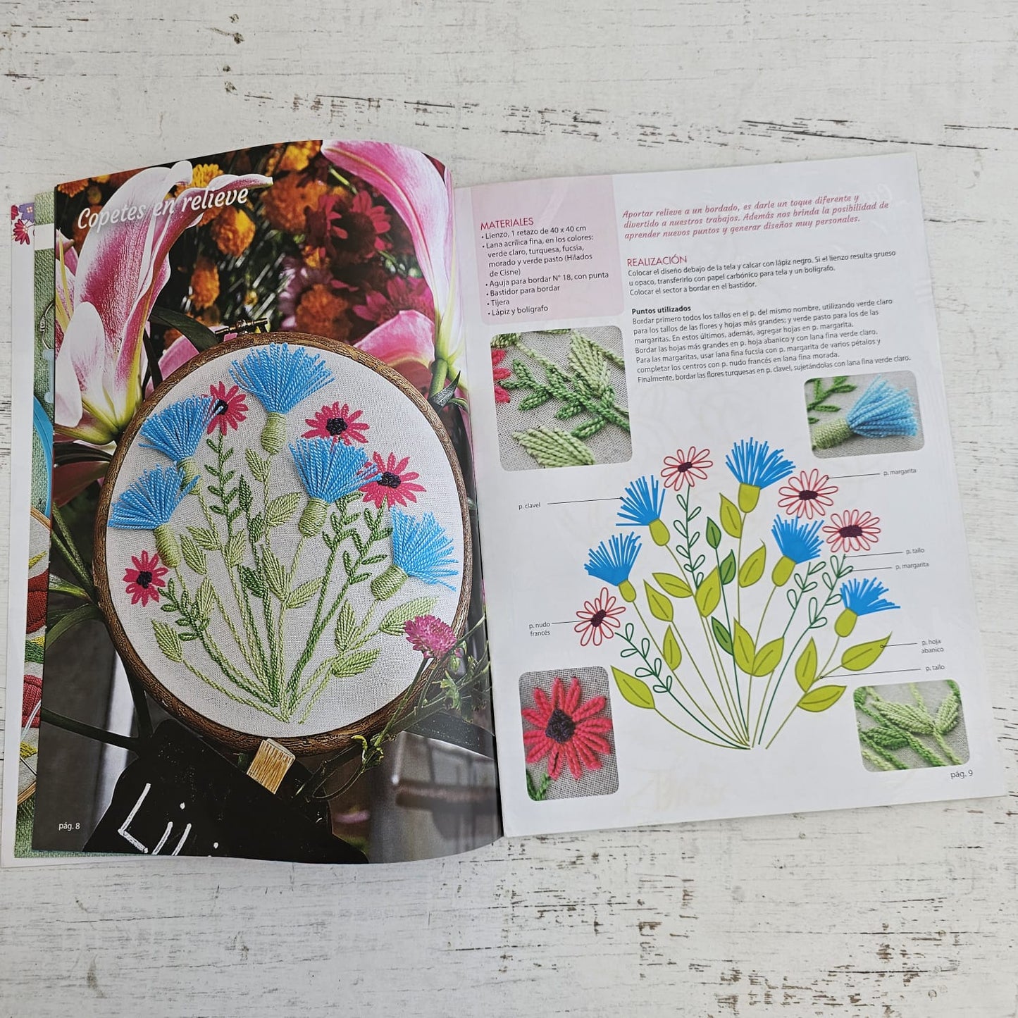 Revista de bordado Flores