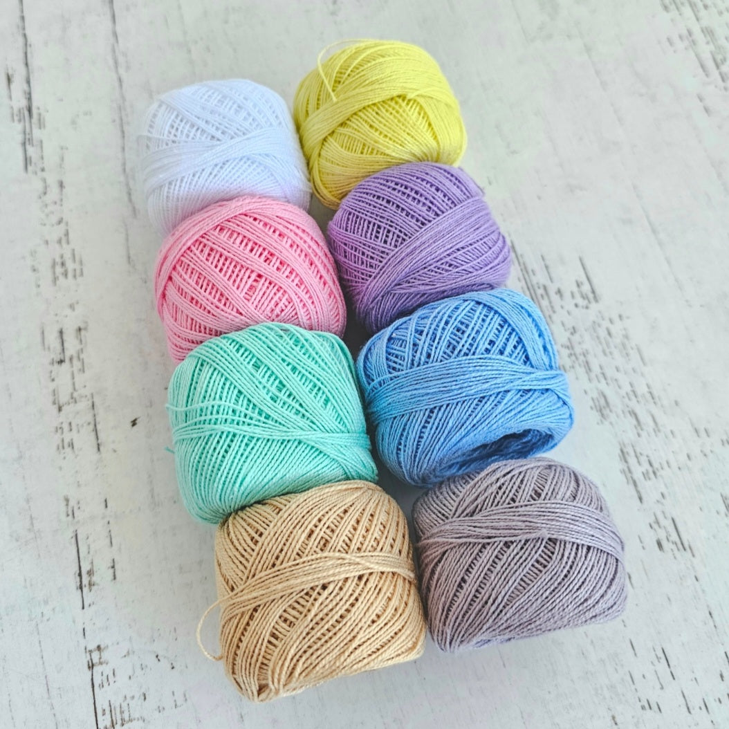 Kit hilo perle colores pasteles