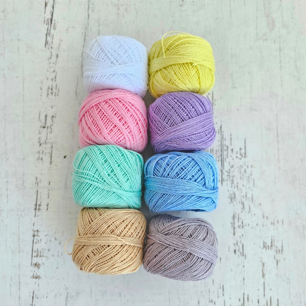 Kit hilo perle colores pasteles