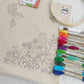 Kit funda de cojín Colibrí con esquema de puntos - Paulina