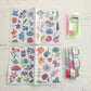 Kit stickers pinta con diamantes - Flores silvestres