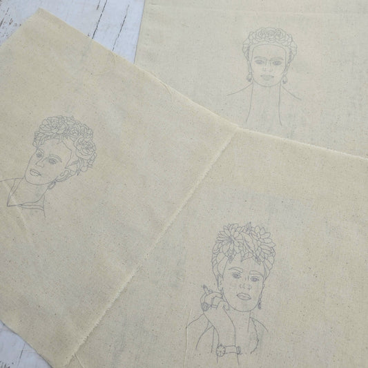 Kit 3 telas diseños Frida Khalo