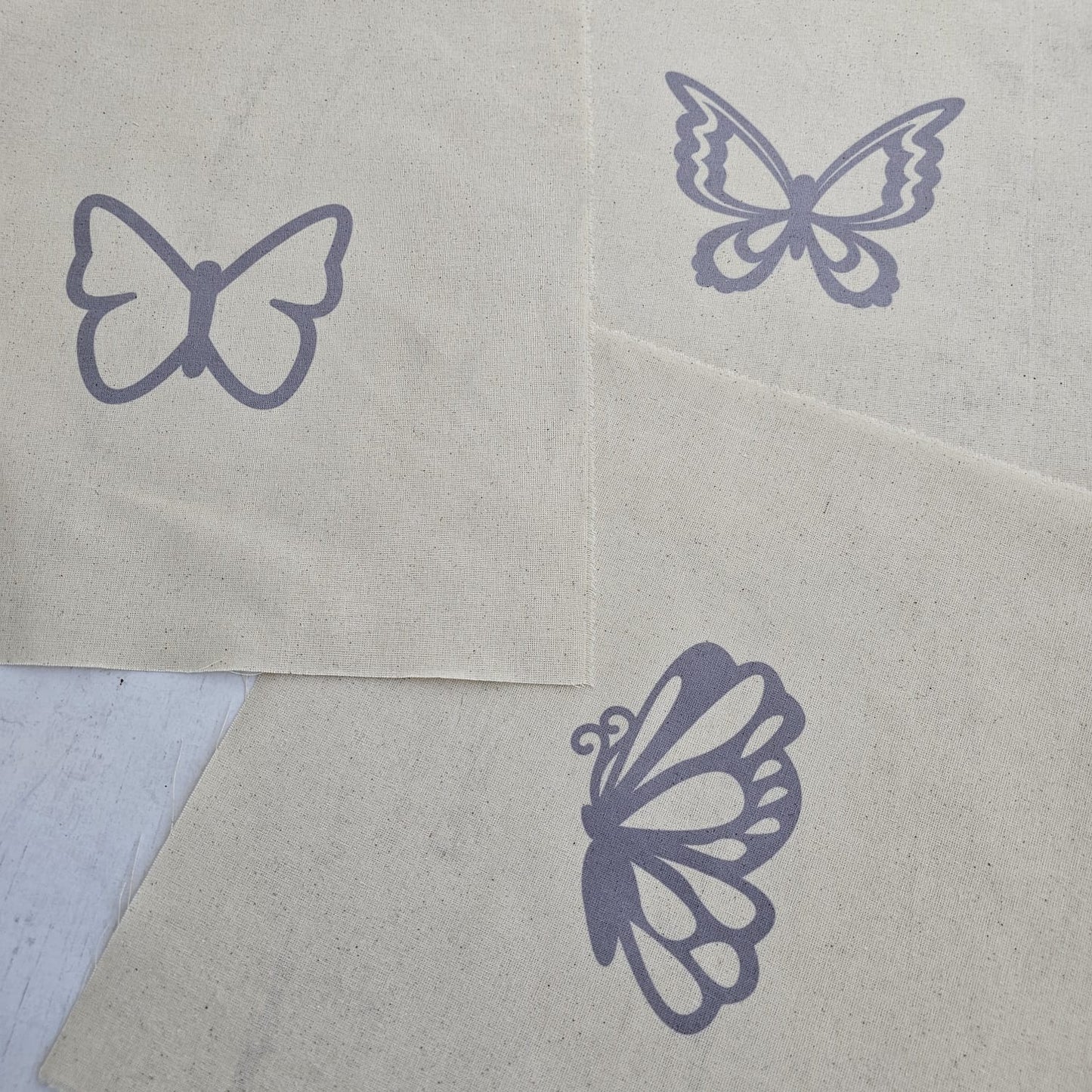 Kit 3 telas diseños MARIPOSAS