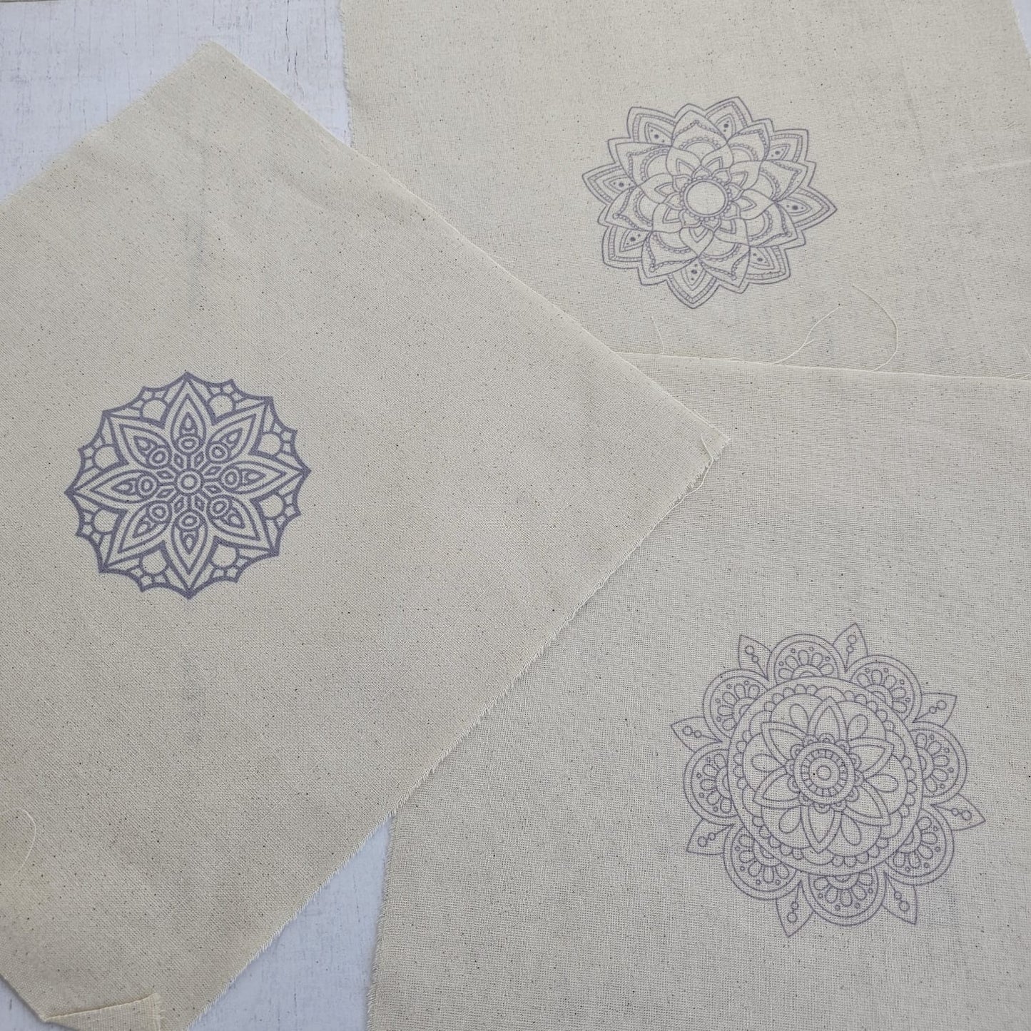 Kit 3 telas diseños Mandala