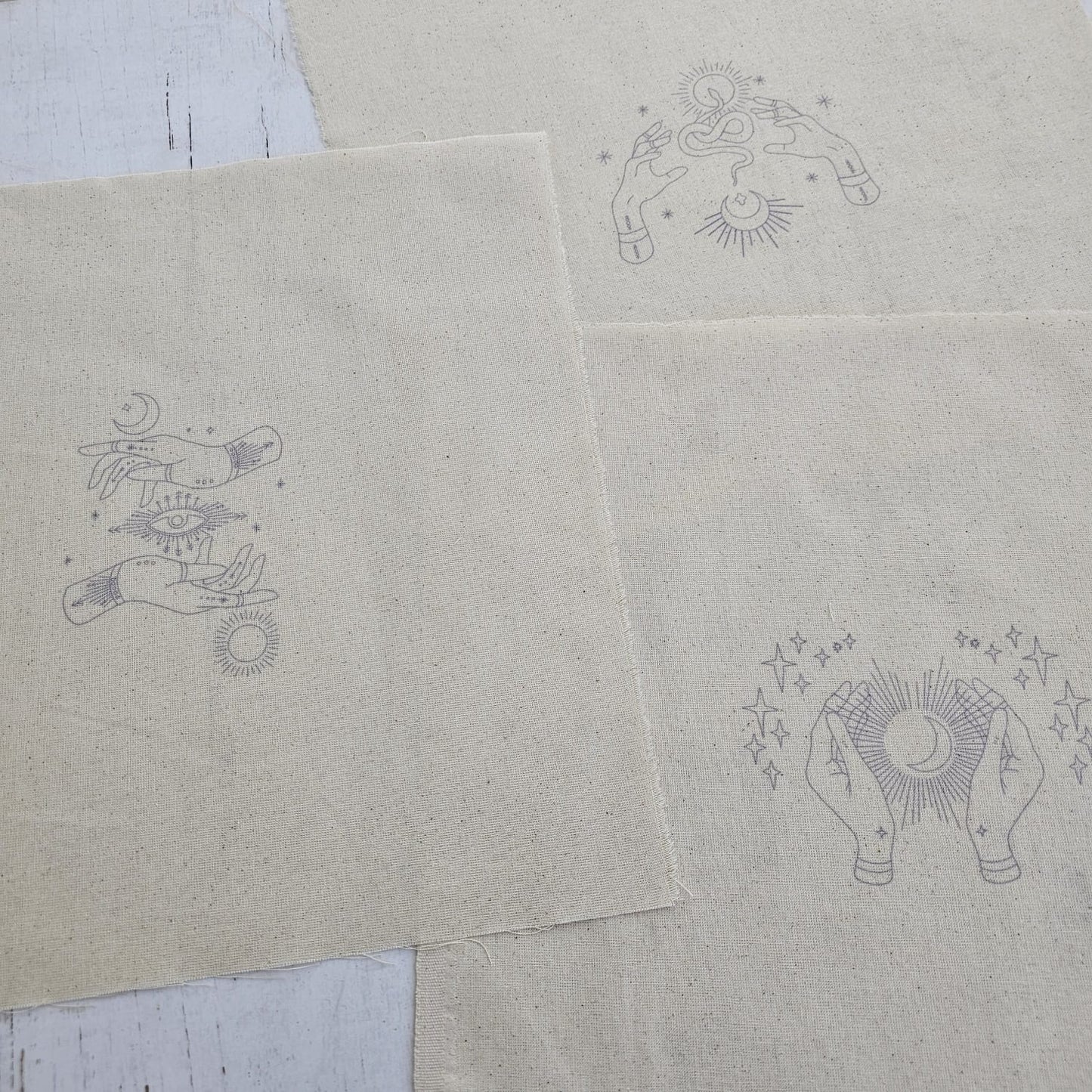 Kit 3 telas diseños MÍSTICO