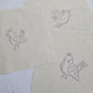 Kit 3 telas diseños PÁJAROS