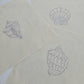 Kit 3 telas diseños CARACOLAS MARINAS