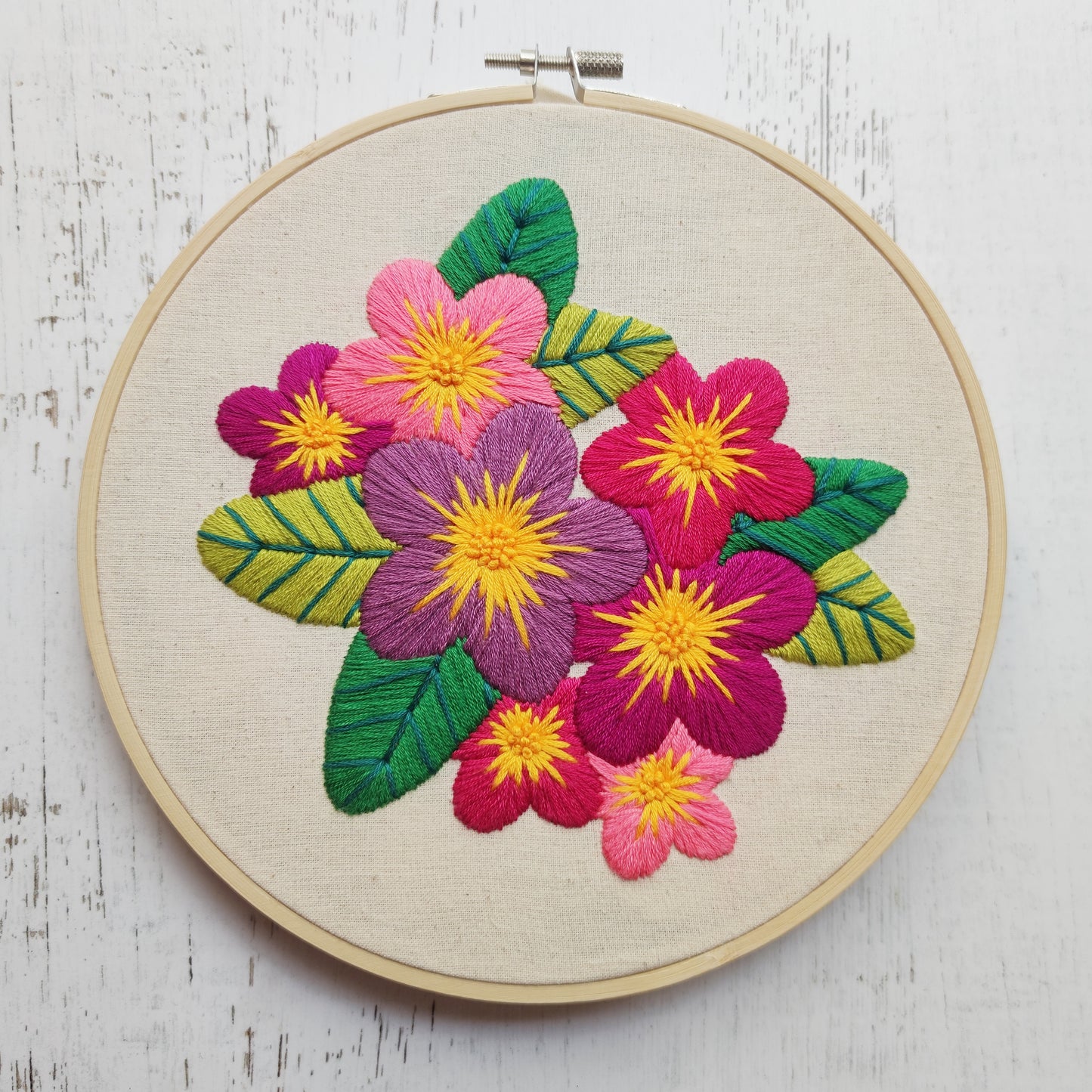 Kit en bastidor DISEÑOS FLORES Rebecca