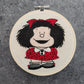Kit bastidor con esquema de puntos - Mafalda
