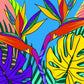 Kit Pinta por Número 30x40 cm - Hojas tropicales - ANGELITO PEÑARANDA