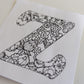 Kit letra floreada personalizada