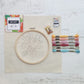 Kit de bordado Lorena, en bastidor