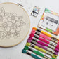 Kit en bastidor DISEÑOS FLORES Rebecca