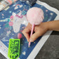 Lápiz para pegar diamantes pompom rosado