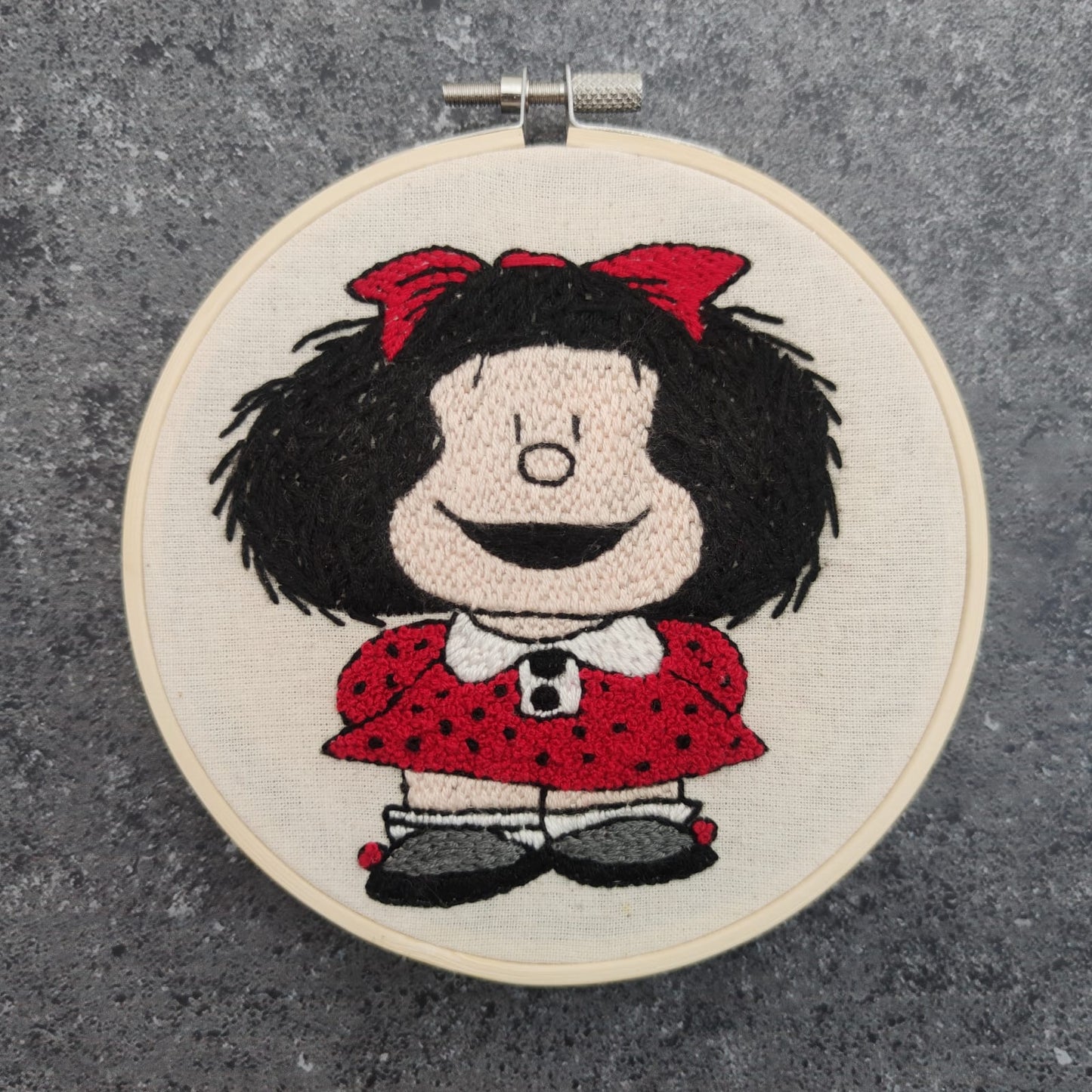 Kit bolso con esquema de puntos - Mafalda