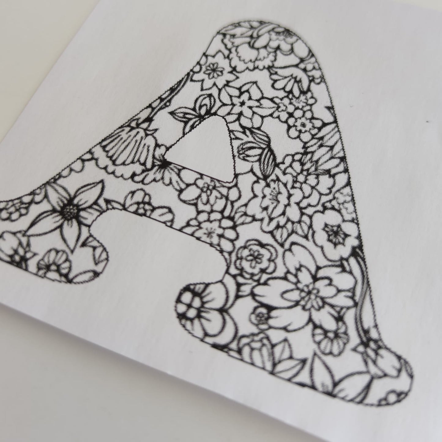 Kit letra floreada personalizada
