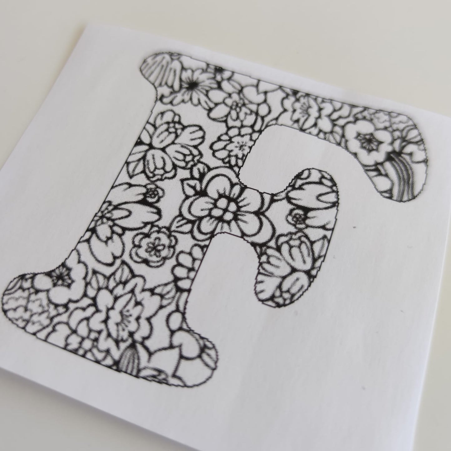Kit letra floreada personalizada