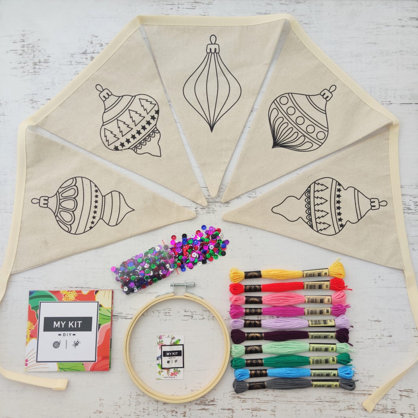 ¡ESPECIAL NAVIDAD! Kit banderines adornos