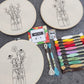 Kit en composicion 3 bastidores - Tarros con flores