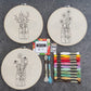 Kit en composicion 3 bastidores - Tarros con flores