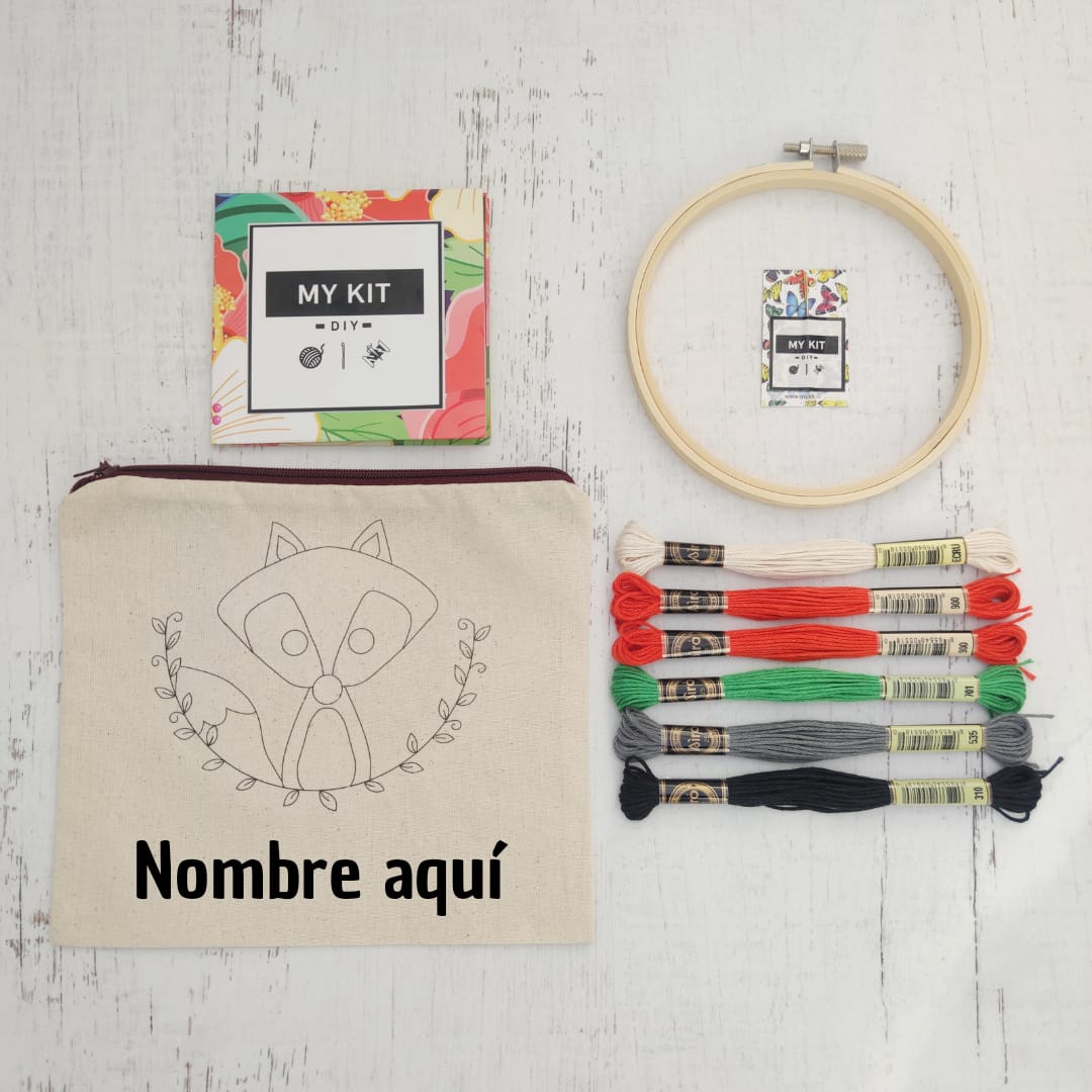 Kit estuche personalizado zorrito - Clemente