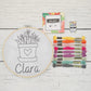 Kit de bordado en bastidor personalizado - Iris